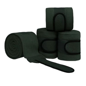 Bandages équestres de haute qualité personnalisables (couleur et logo) pour chevaux, en polaire 100% polyester, pour le polo et la protection des jambes. - Product Image 6
