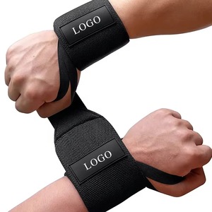 Bandes de Soutien Élastiques Premium pour Poignets, Sangles de Musculation et de Powerlifting Robustes, avec Boucle pour Pouce, pour Entraînement de Musculation - Product Image 1
