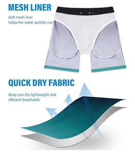 Pantalones Cortos Deportivos Casuales de Verano para Hombre, de Felpa, de Secado Rápido, Antiarrugas, con Dobladillo Dividido, Cintura Elástica Alta, Transpirables, para Yoga - Product Image 2