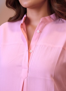 เสื้อเชิ้ตผ้าฝ้ายคุณภาพสูงสำหรับผู้หญิง ระบายอากาศได้ดี เหมาะสำหรับใส่ทำงานและเดินทาง สวมใส่สบายทุกวัน ราคาพิเศษจากซัพพลายเออร์ - Product Image 4