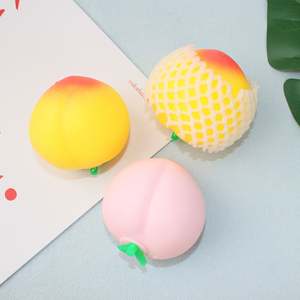 Juguete de silicona creativo con forma de melocotón grande para niños, suave, de rebote lento, descompresivo, relajante, simulador de compresión - Product Image 2