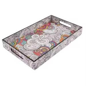 Bandeja de Servicio de MDF Hecha a Mano de Calidad Premium para Hoteles, Hostelería y Uso Doméstico, Multifuncional, Ligera, Tamaño Personalizado - Product Image 2