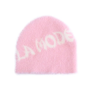 Wholesale Trendy Knitted <b>Beanies</b> Custom Letter Patterns Colorful Knit Caps Artistic Embroidery Headwear for Street Fashion - Product Image 1