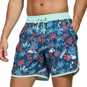 กางเกงขาสั้นลำลองสำหรับผู้ชายกางเกงขาสั้นผ้าฝ้ายระบายอากาศได้ดีพิมพ์ลายซับลิเมชันด้วยการ100% ออกแบบโลโก้ได้ตามต้องการ - Product Image 1