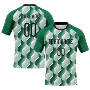 Camiseta de Voleibol Personalizada para Hombre, Manga Corta, Estilo Geométrico Morado y Verde, Sublimada, Absorbe la Humedad, Corte Regular, Uniforme para Adultos - Product Image 6