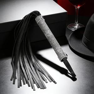 SPALL JP SPORTS Fouet d'équitation artisanal de 15,7 pouces avec poignée en cuir léger à texture de pierre exotique, pour l'équitation, le BDSM et l'entraînement des débutants - Product Image 6