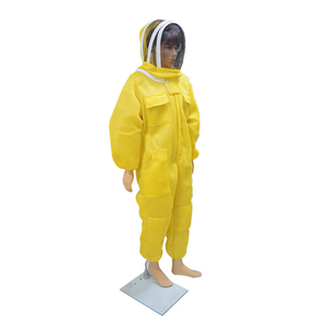 Combinaison d'apiculture en coton vert respirant avec voile en maille, sans manches, coupe ample, pour usage en usine et atelier - Product Image 2