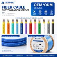 Cable Troncal de Fibra Óptica Multimodo OM4 de 16 Núcleos para Interiores HEADWAY con Cubierta LSZH de 5m para FTTH y Cableado de Espina Dorsal de Centros de Datos