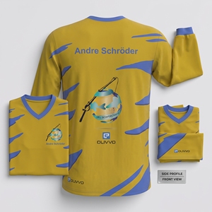 Chemise de pêche personnalisée, maillot sublimé professionnel, uniforme d'équipe de pêche à séchage rapide, chemise de performance unisexe OEM, UPF 50, motif animal - Product Image 4