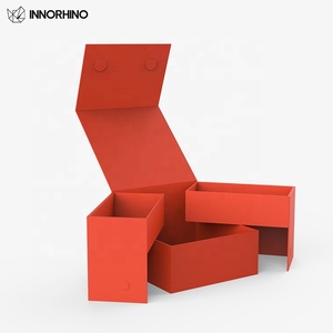 Boîtes rigides en papier recyclable de luxe avec lamination mate et gaufrage pour chewing-gum et chips - INNORHINO - Product Image 2