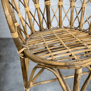 Wholesale Handcrafted Bamboo Chair Boho Chic Woven Design Petite Size Curved <b>Frame</b> for Indoor and Outdoor Use Vietnam OEM ODM - Product Image 6