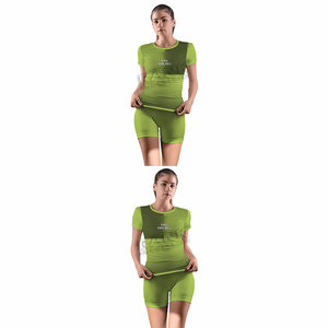 Ensembles t-shirts et shorts pour femmes, ensembles décontractés 2 pièces pour femmes, vêtements d'été, ensembles en coton tendance pour femmes - Product Image 4