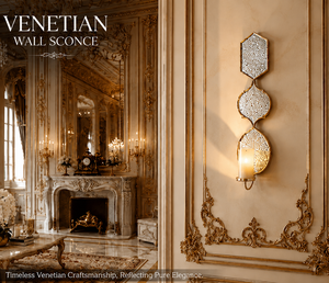 Escultura de Pared Ovalada de Latón de Estilo Barroco Contemporáneo Grand Venetian de Jansons Company, Paquete Multipieza con Detalles Ornamentales Elaborados - Product Image 6