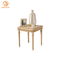 Table d'appoint royale personnalisable en bois de luxe, style européen classique, haut de gamme, pour salon de type appartement