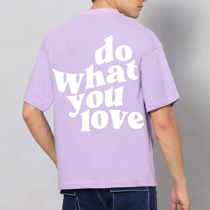 T-shirt décontracté pour homme en jersey 100 % coton marron à col rond et manches courtes, avec imprimé numérique sur le devant, motif uni, séchage rapide, coupe classique - Product Image 5
