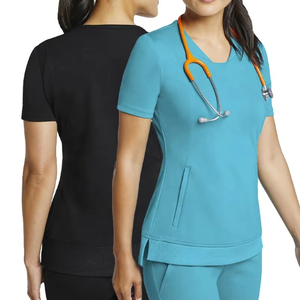 Ensembles d'uniformes médicaux pour femmes de qualité supérieure, combinaisons sans manches élégantes pour infirmières, ensembles d'uniformes d'hôpital - Product Image 4