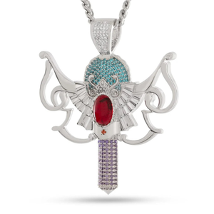 Pendentif Breloque Glace en Argent Sterling 925 et Moissanite, Bijou de Luxe Designer Hip Hop Scintillant, Unisexe, Cadeau de Fête - Product Image 4