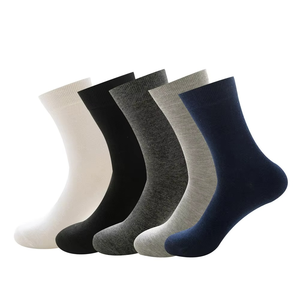 Cotton <b>Polyester</b> Spandex Eco-Friendly Quick Dry Breathable Comfortable Ankle Length Formal High Quality Custom Men's <b>Socks</b> - Product Image 5
