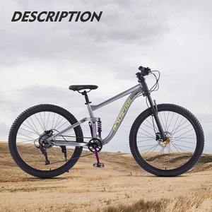 จักรยานเสือภูเขาขนาด 26 27.5 นิ้ว โครงเหล็กคาร์บอน ระบบเบรกไฮดรอลิกสีเทา 8 9 10 สปีด สำหรับผู้ใหญ่ - Product Image 5