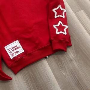 Sudadera con Capucha Roja SINEWY SPORTS, Estilo Informal Unisex, Tejido Grueso, 100% Algodón, Ropa de Invierno Impermeable - Product Image 2