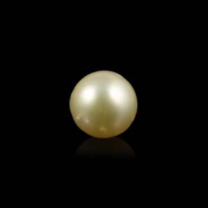Perle d'eau de mer dorée naturelle, 4,9 carats, pierre précieuse en vrac pour la fabrication de bijoux - Product Image 2