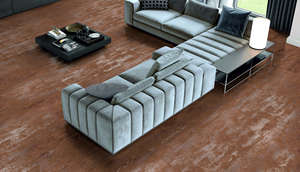 Carreaux muraux en céramique métallique, carreaux de sol en porcelaine polie FT 600x1200mm, aspect métallique, carreaux vitrifiés émaillés pour la décoration intérieure - Product Image 4