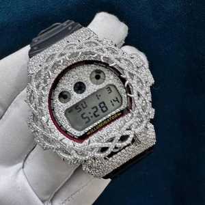 Kit de Modificación de Caja de Reloj Octogonal de Acero Inoxidable Royal Drip con Bisel de Cristal Esmerilado, Estilo Hip Hop, Moda Urbana, Actualización de Reloj - Product Image 2