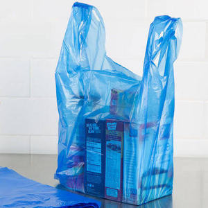 Bolsas de Plástico LDPE Reciclables, Reutilizables y Reductoras de Desperdicio, Tipo Camiseta, con Asa, Impresas, Biodegradables, para Compras Comerciales - Product Image 4