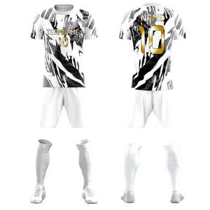 ชุดฟุตบอลพิมพ์ลายดิจิทัลแบบกำหนดเองปี 2026 ชุดฝึกซ้อม เสื้อผ้าโพลีเอสเตอร์ 100% แห้งเร็ว ราคาสมเหตุสมผล รับผลิตแบบ OEM - Product Image 2