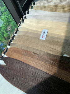 Prix d'usine, extensions de cheveux en vrac 100% cheveux humains vietnamiens, cheveux vierges, cuticules alignées, 60 cm, nuances brunes - Product Image 4