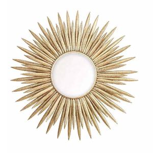 High Quality Modern Metal <b>Wall</b> <b>Mirror</b> Handmade <b>Decorative</b> Leaves Frame PC Material Wholesale Price for Makeup Use - Product Image 5