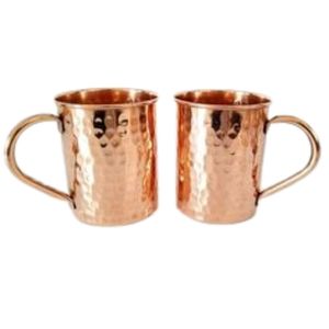 Taza Moscow Mule de Cobre Puro Martillado, Hecha a Mano, para Cerveza y Vino, con Asa, Vajilla para Bar, Venta al por Mayor - Product Image 1