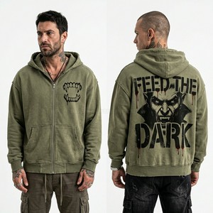 Professional Custom Embroidery Hoodie <b>Men</b> High Quality 3D Chenille Patch Hoodies Heavyweight Cotton <b>Pullover</b> Manufacturer - Product Image 2