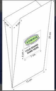 Bolsa desechable para el mareo por movimiento, para uso hospitalario, fácil de usar, diseño a prueba de fugas, de proveedor indio, a precio mayorista. - Product Image 3