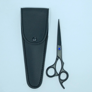 Plasma Black Stainless Steel Hair Cutting Scissor <b>Set</b> Blunt <b>Barber</b> Shear with Thinning Straight Design Salon Use Beauty Tool - Product Image 4