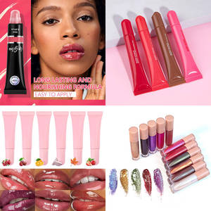 ลิปกลอสแบบน้ำวีแกน แบรนด์ส่วนตัว บำรุงริมฝีปาก ให้ความเงางามสูง กันน้ำ ติดทนนาน สีสวย - Product Image 1