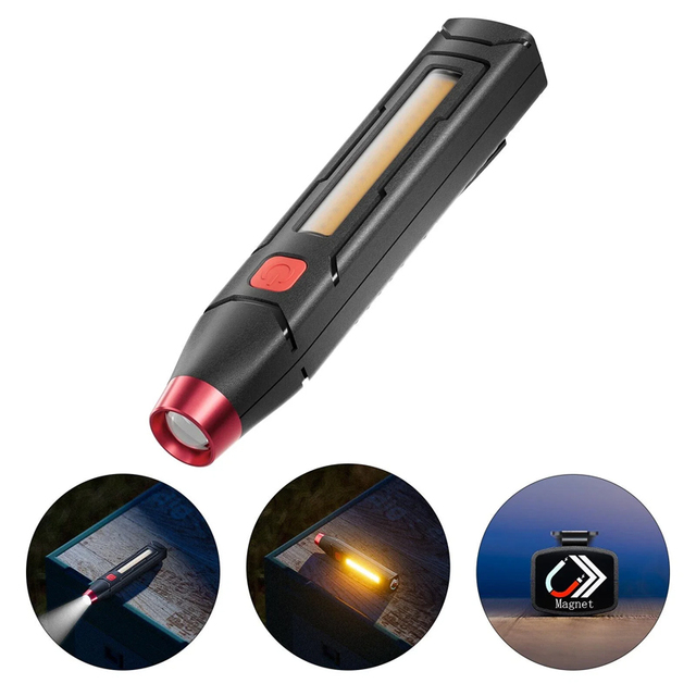 Rechargeable Magnetic LED Flashlight 1000 Lumens High Brightness