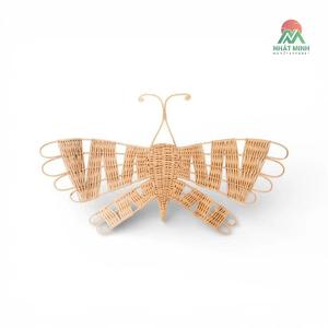 Decoración de Pared de Mariposa de Ratán Nhat Minh, Arte Colgante Hecho a Mano con Diseño Bohemio de Vida Silvestre - Product Image 1