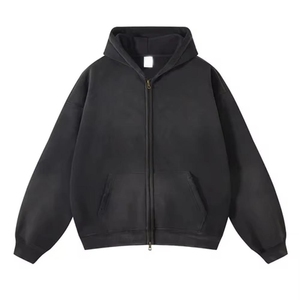 Sudadera con Capucha de Tela Suave con Lavado Ácido y Efecto Desgastado para Hombre, Sudadera con Capucha Estilo Urbano con Efecto Vintage - Product Image 3