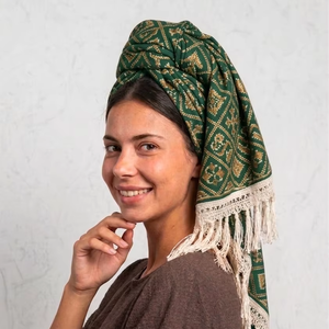 Custom Printed <b>Square</b> <b>Scarf</b> With Tassel Soft Lightweight Fabric Women Fashion Headscarf Low MOQ OEM Manufacturer Supply - Product Image 1