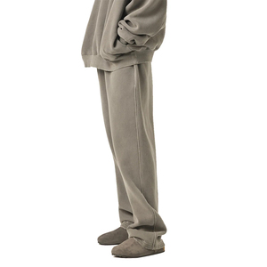 กางเกงจ็อกเกอร์ชายหญิง เอวยางยืด มีเชือกผูก ทรงตรง หลวม สบายๆ สไตล์สตรีทแวร์ รับผลิตโลโก้ตามสั่ง - Product Image 3