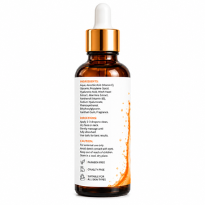 Brightening Vitamin <b>C</b> Face Serum with Hyaluronic Acid Niacinamide Aloe Vera Antioxidant Botanical Extract & Anti-Aging Skin Care - Product Image 4
