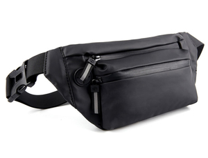 Riñonera Impermeable Negra de Oxford Unisex, Bolso Bandolera para Exteriores, con Logotipo Personalizado, Precio al por Mayor - Product Image 3