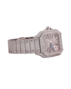 Reloj de Lujo Personalizado de Hip Hop con Diamantes Moissanite para Hombre, con Esfera Personalizada y Diseño Único de la India - Product Image 4