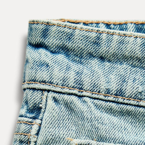 Falda Recta de Mezclilla de Algodón para Mujer, Tela Transpirable / Proveedor Directo de Fábrica OEM, Diseño Personalizado, Minifalda 2026 - Product Image 3