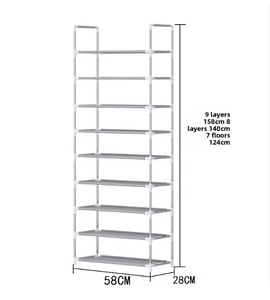 Étagère à chaussures moderne multi-niveaux, gain de place, portable, organiseur de rangement pour chaussures, pour la maison, la chambre, l'entrée, le placard - Product Image 4