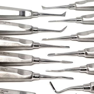 Ensemble de 15 élévateurs dentaires et instruments d'extraction de qualité supérieure, kit chirurgical en acier inoxydable allemand, certifié CE ISO - Product Image 4