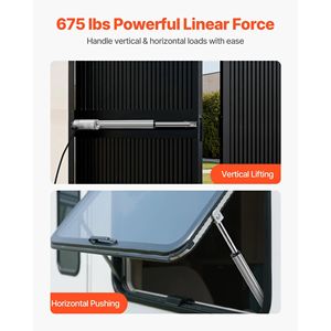 Attuatore Lineare Impermeabile 12V, 12 Pollici, 675 libbre/3000N, 0.2 Pollici/s, IP65, con Staffa di Montaggio e Cilindri - Product Image 2