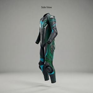 Traje de Motociclismo Profesional de Una Pieza en Cuero Vacuno con Armadura Aprobada por la CE, Transpirable y Protector - Product Image 2