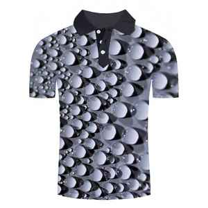 เสื้อโปโลผู้ชายพิมพ์ลายแบบซับลิเมชั่นเต็มตัว คุณภาพสูง แห้งเร็ว ระบายอากาศได้ดี พร้อมโลโก้  แบบสวมใส่สบาย เหมาะสำหรับเล่นกีฬา - Product Image 6